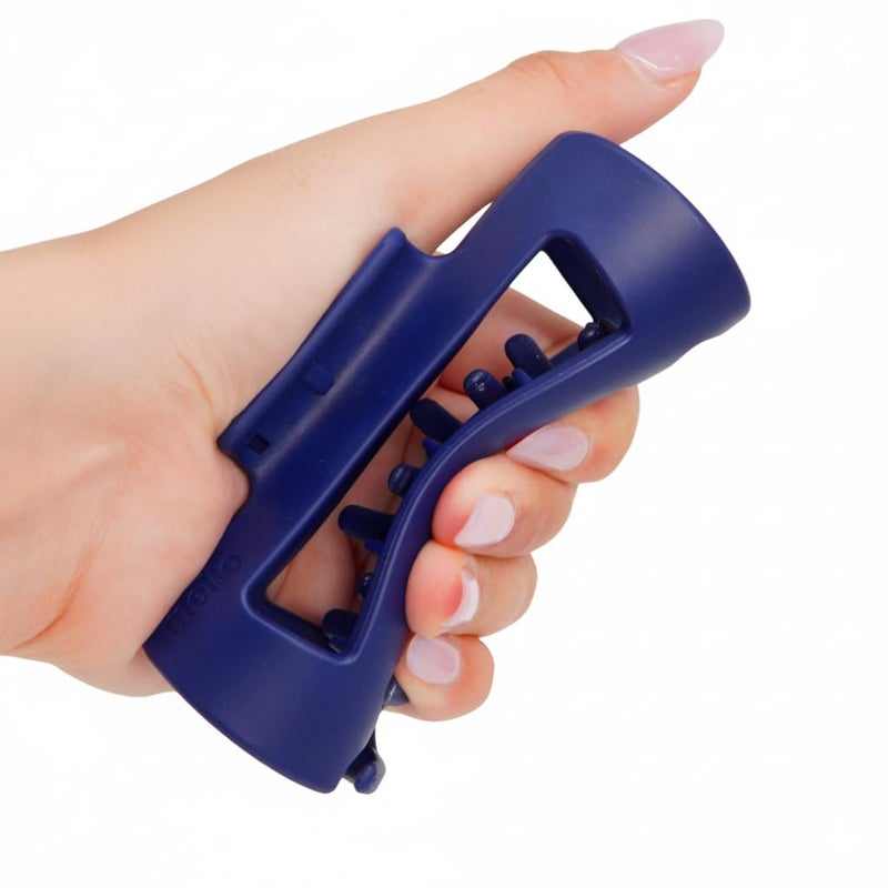 Mello The Original Hair Claw Clip Squishy Claw Clip Made in Korea Patent Pending 30021976 (Blue, Medium) - Image 1
